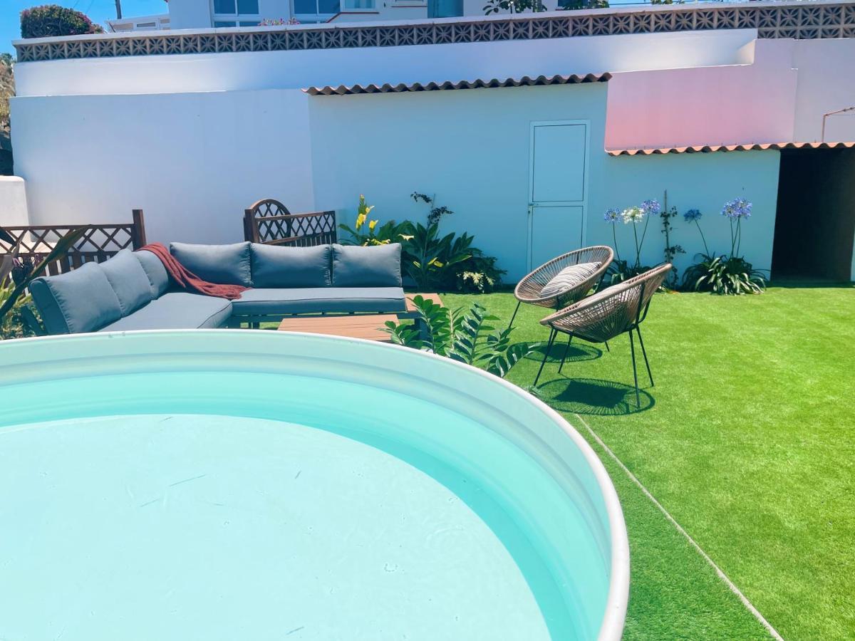 Casa Con Piscina Y Jardin Con Vistas Al Mar Villa Puerto de la Madera Buitenkant foto