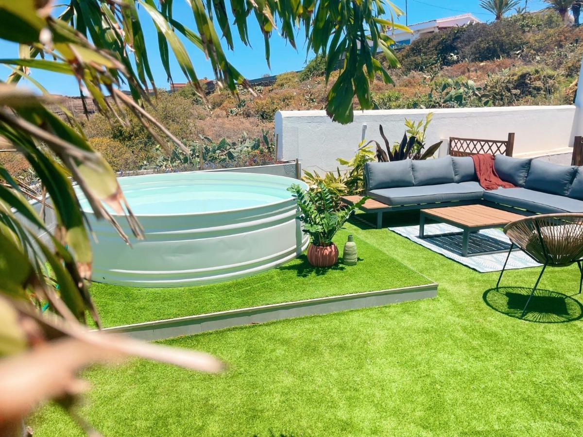 Casa Con Piscina Y Jardin Con Vistas Al Mar Villa Puerto de la Madera Buitenkant foto
