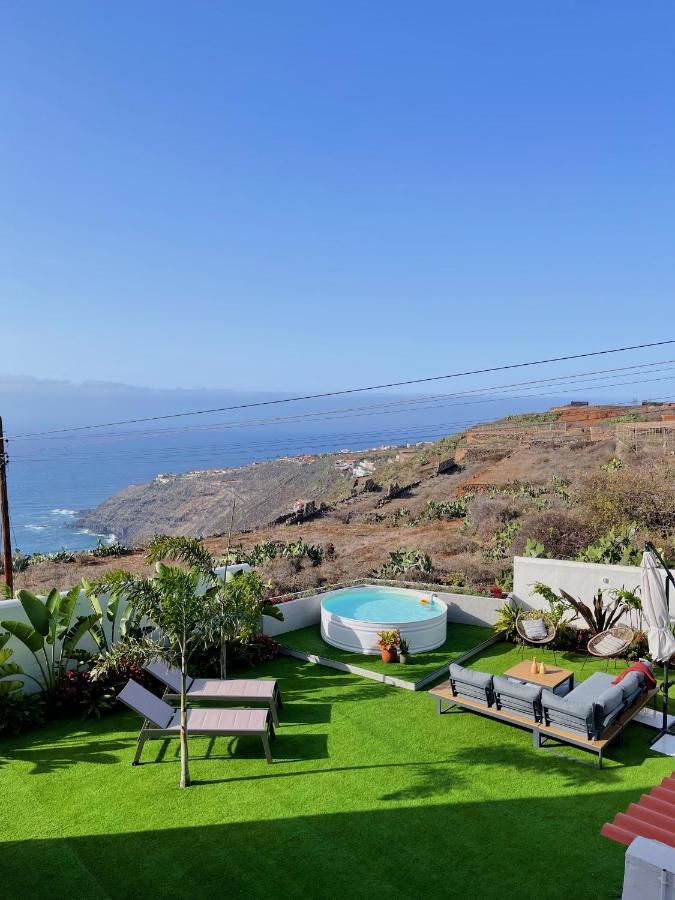 Casa Con Piscina Y Jardin Con Vistas Al Mar Villa Puerto de la Madera Buitenkant foto