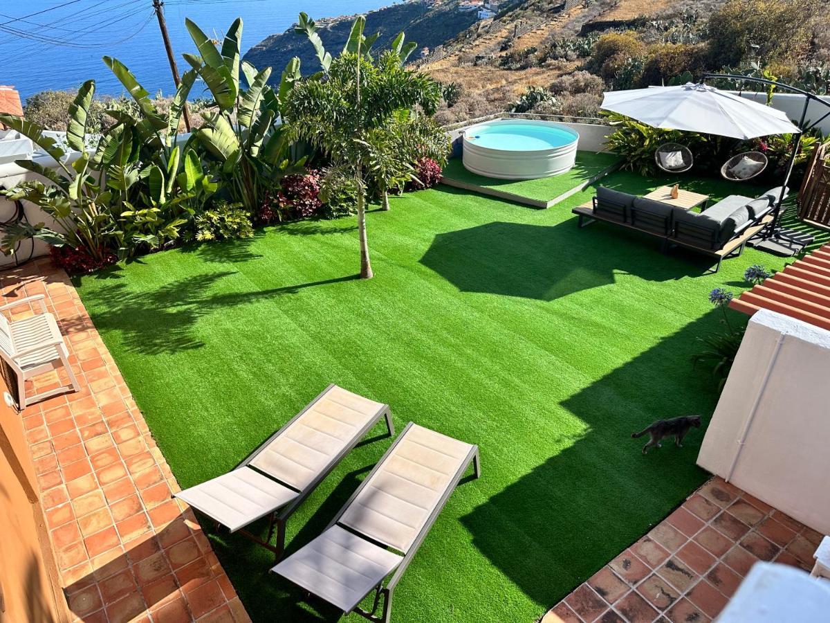 Casa Con Piscina Y Jardin Con Vistas Al Mar Villa Puerto de la Madera Buitenkant foto